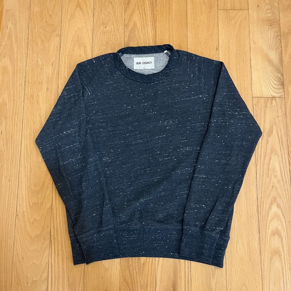 Our Legacy Navy Bucle Sweatshirt S